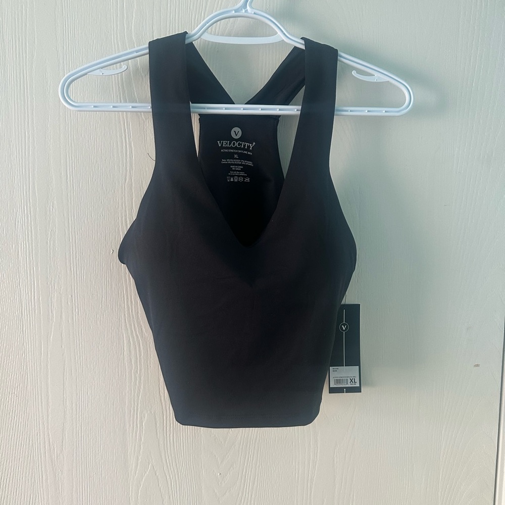 Velocity Black Active Stretch Bra
